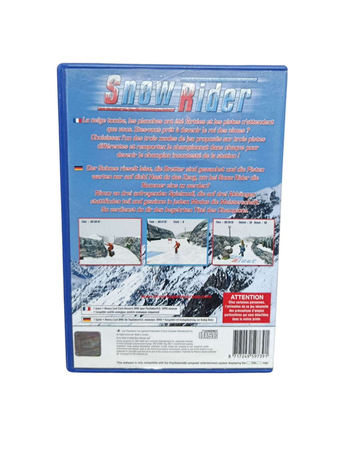 Snow Rider playstation 2 (PS2)
