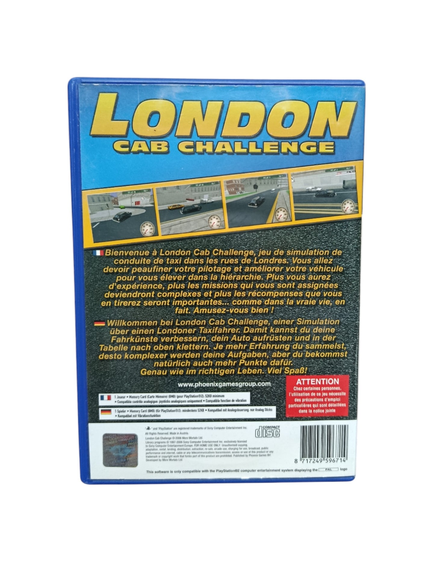 London Cab Challenge playstation 2 (PS2)