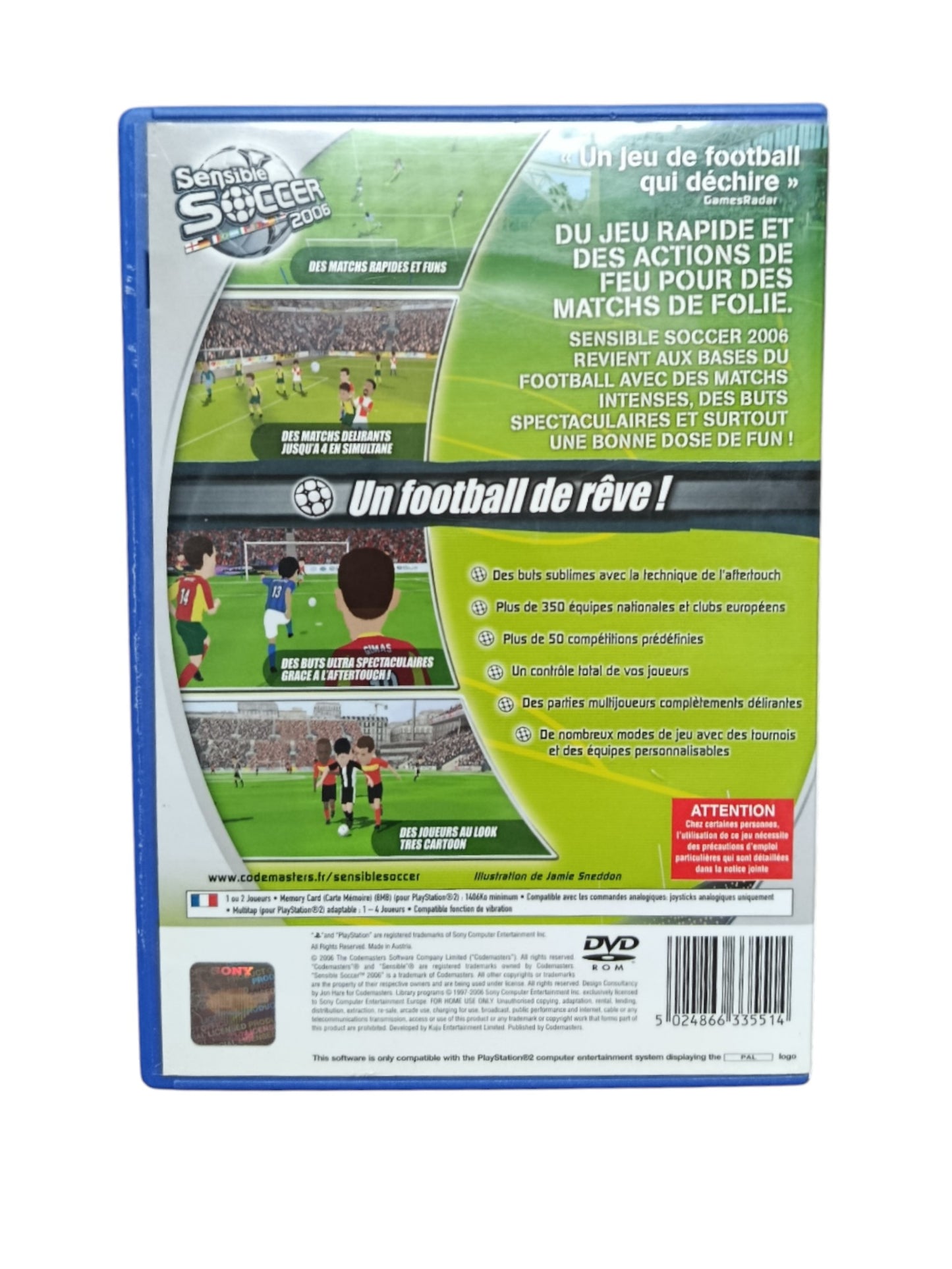 Sensible Soccer 2006 playstation 2 (PS2)