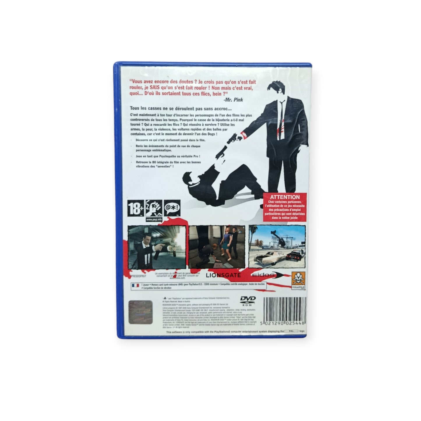 Reservoir Dogs playstation 2 (PS2)