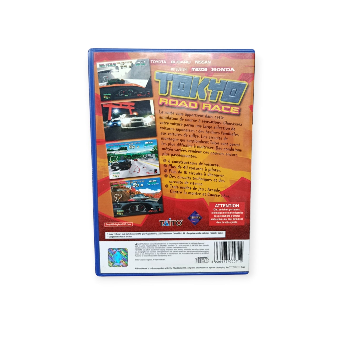 Tokyo Road Race playstation 2 (PS2)