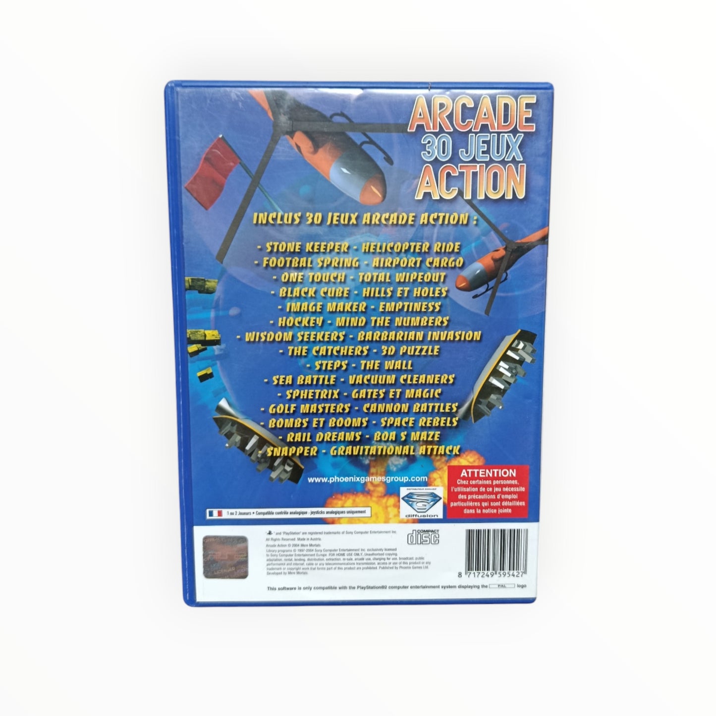 Arcade 30 jeux d'action playstation 2 (PS2)