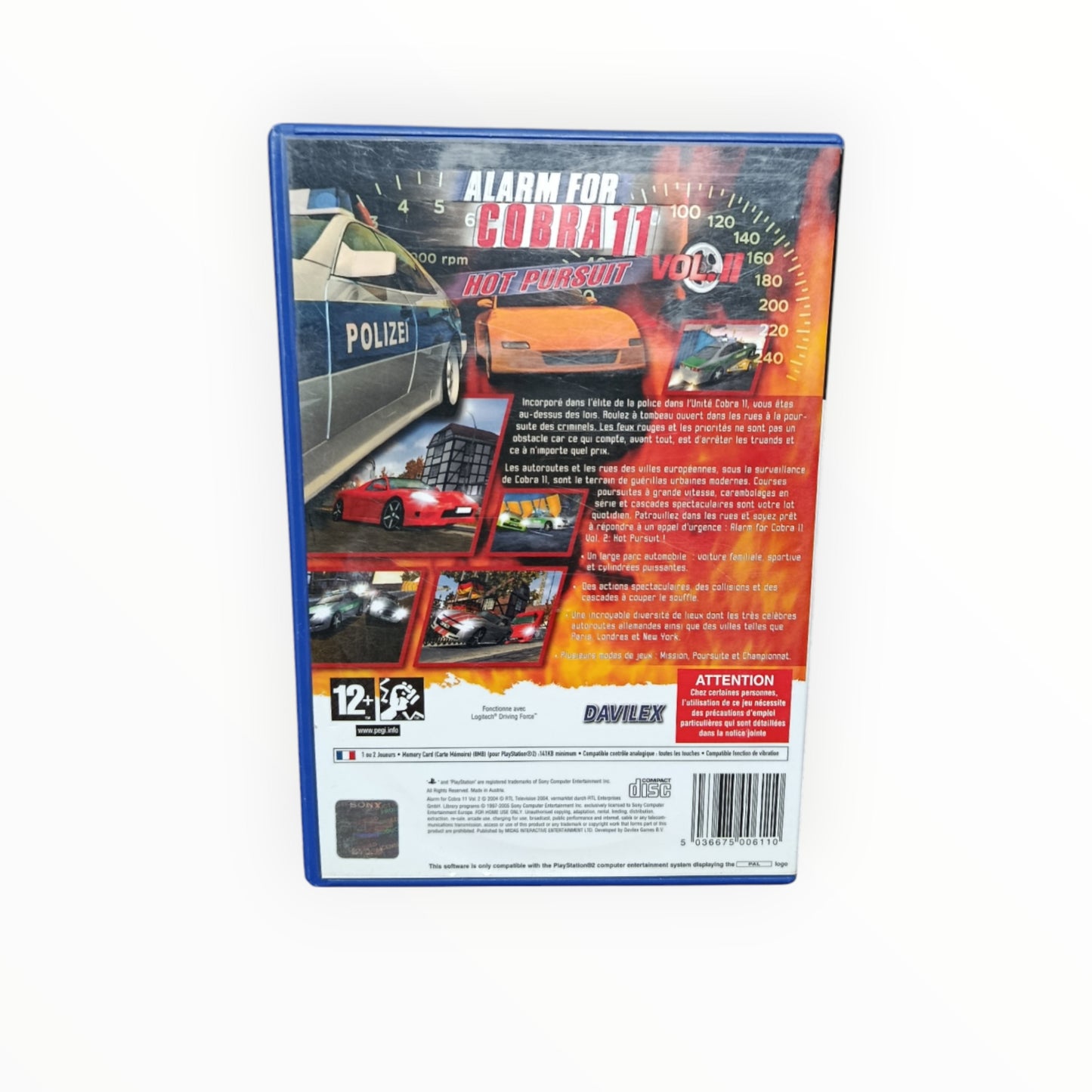 Alarm For Cobra 11 Hot Pursuit playstation 2 (PS2)