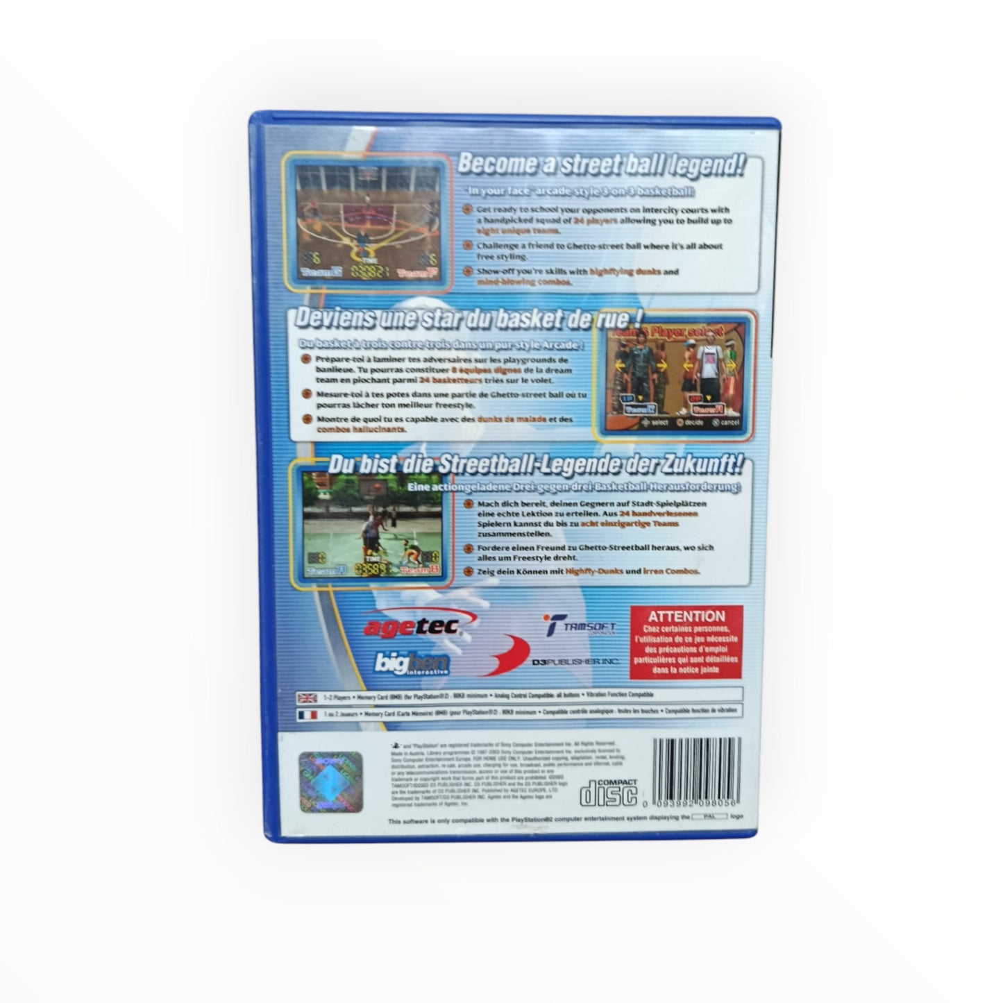Basketball Xciting playstation 2 (PS2)