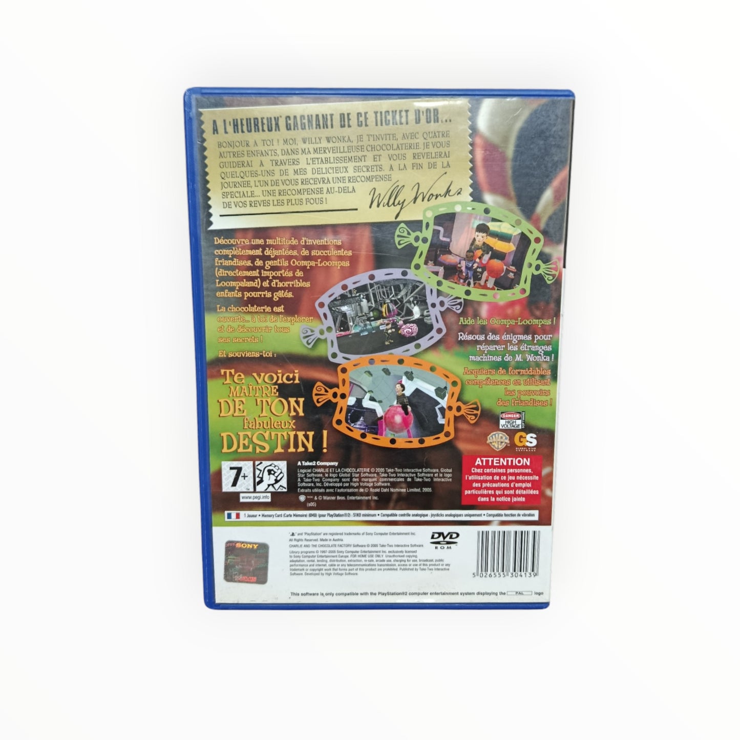Charlie et la Chocolaterie playstation 2 (PS2)