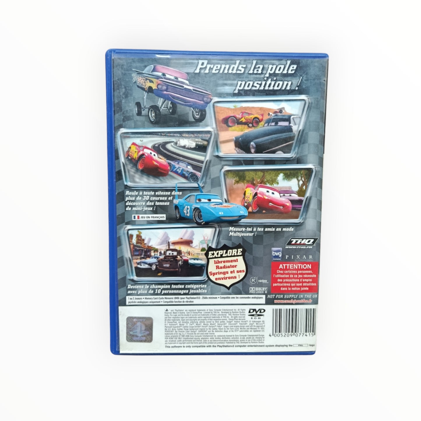 Disney Cars Quatre Roues playstation 2 (PS2)