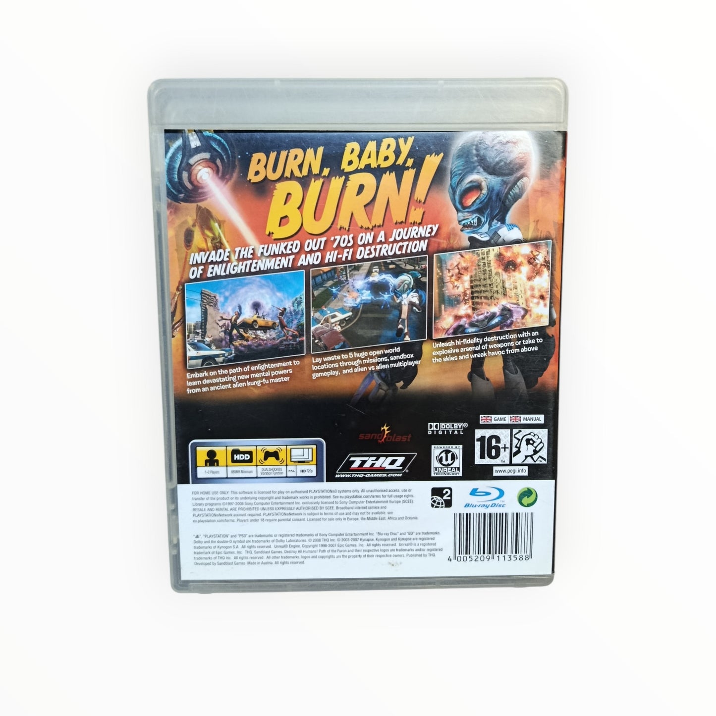 Destroy All Humans All Playstation 3 (PS3)