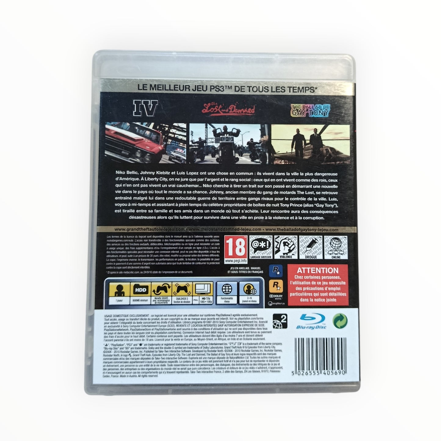 Grand Theft Auto IV Episodes from Liberty City PS3 PAL FR Fonctionnel | Masaru