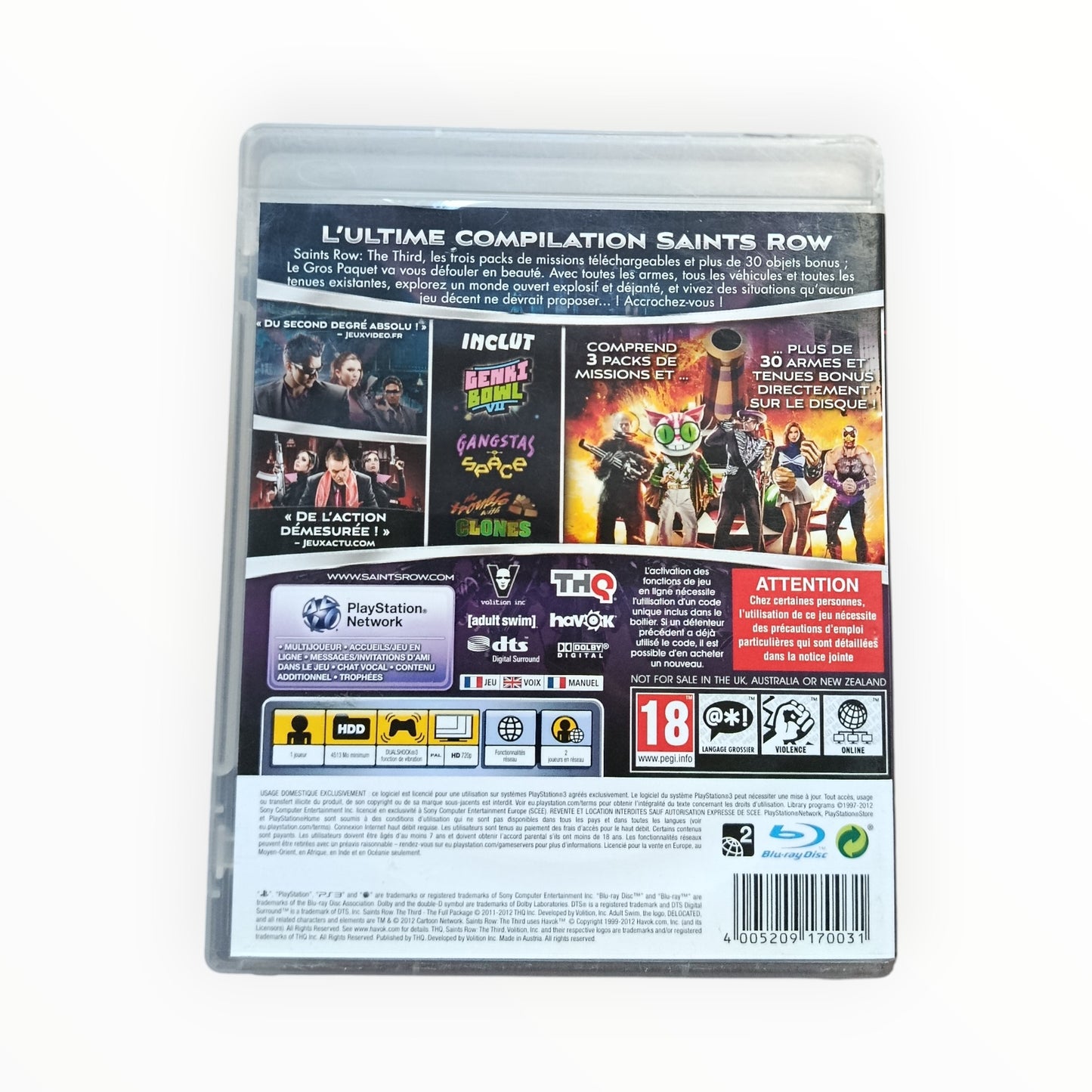 Saints Row The Third Le Gros Paquet PS3 PAL FR Fonctionnel | Masaru