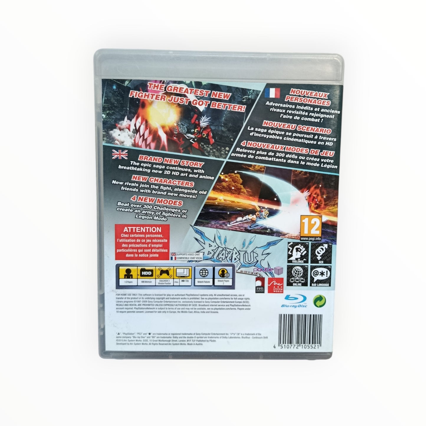 BlazBlue Continuum Shift PS3 PAL FR Fonctionnel | Masaru