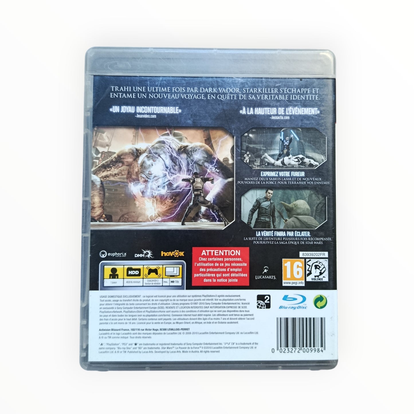 Star Wars Le Pouvoir de la Force II PS3 PAL FR Fonctionnel | Masaru