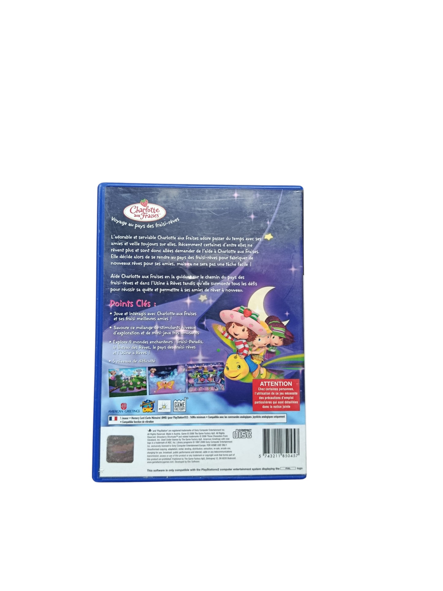 Charlotte aux Fraises - Voyage au pays des fraisi-rêves playstation 2 (PS2)