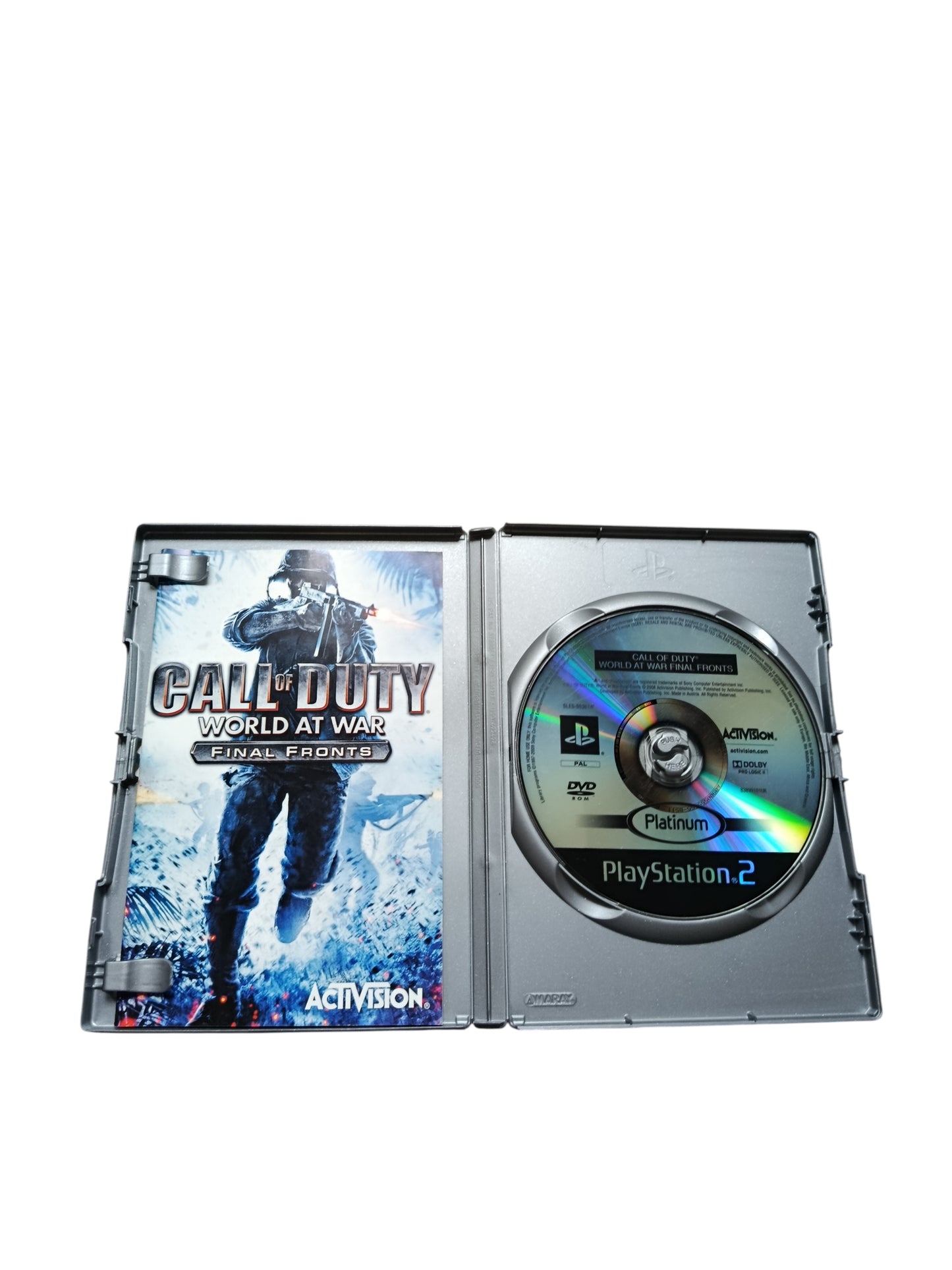 Call of Duty Wolrd at Wzr-Final Fronts - Platinium playstation 2 (PS2)