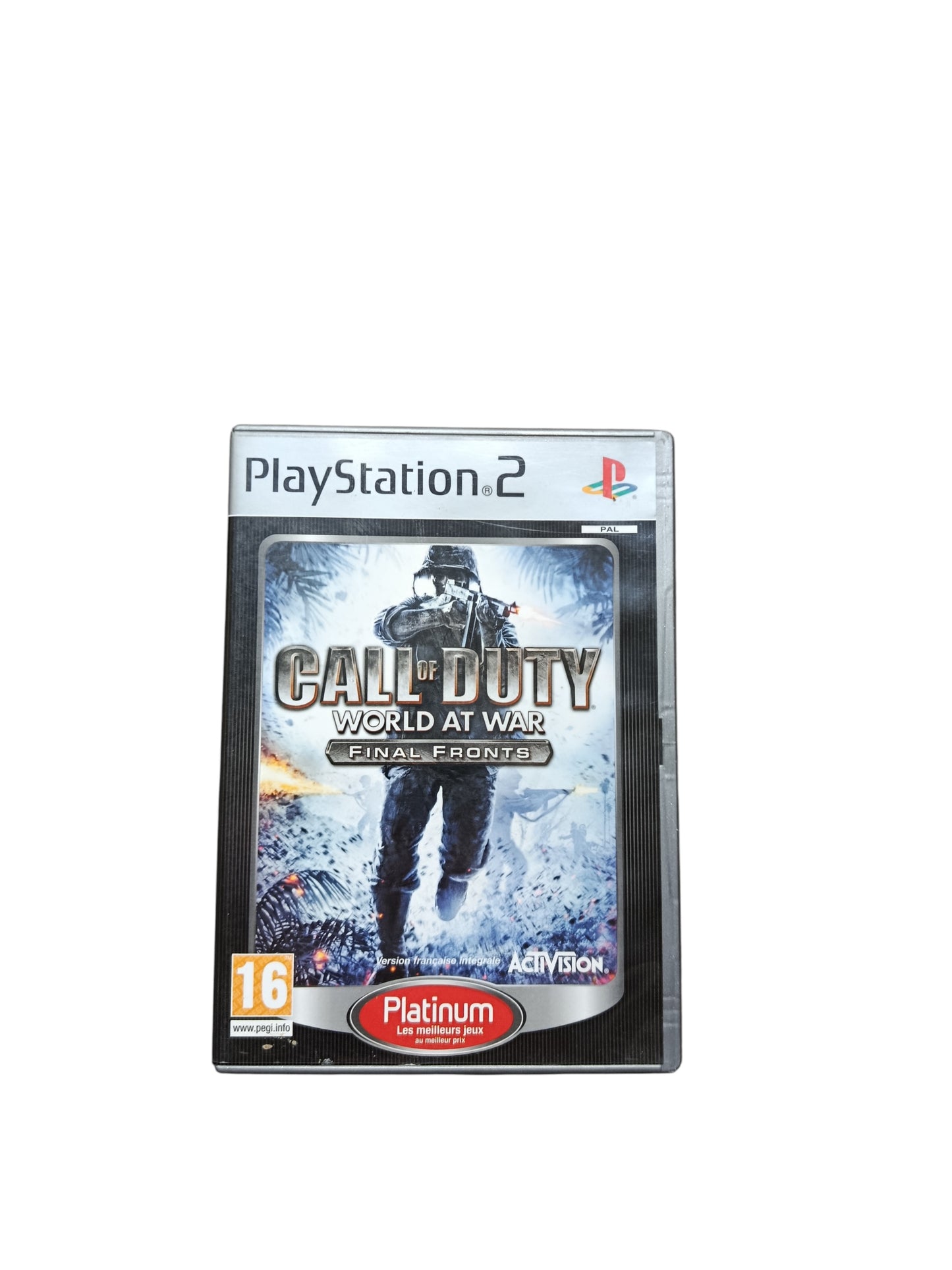 Call of Duty Wolrd at Wzr-Final Fronts - Platinium playstation 2 (PS2)