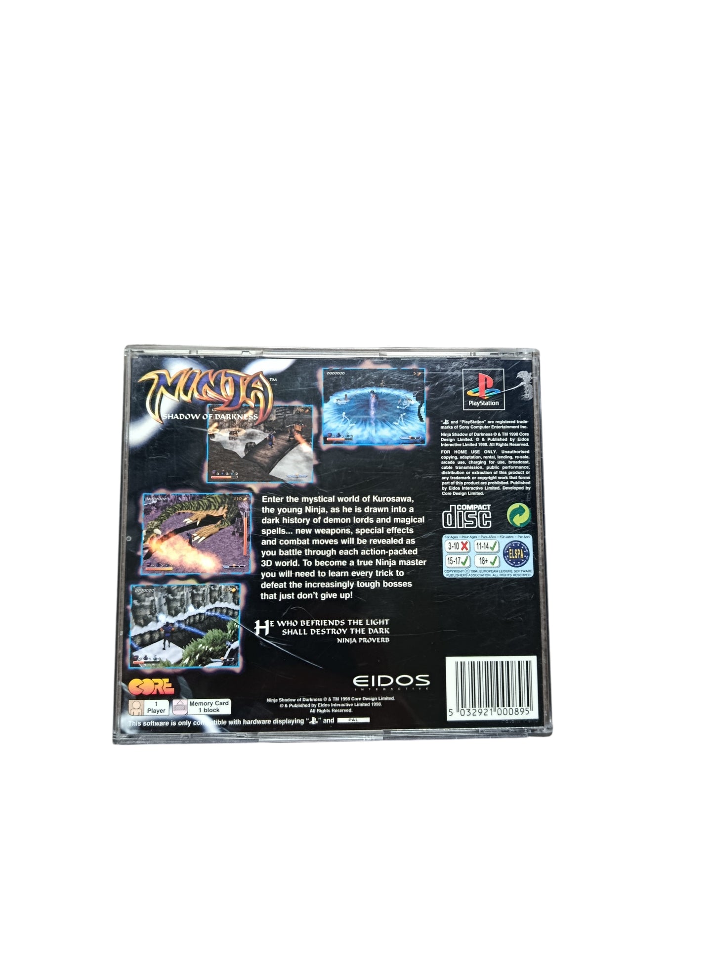 Ninja PlayStation 1 (PS1) Version UK