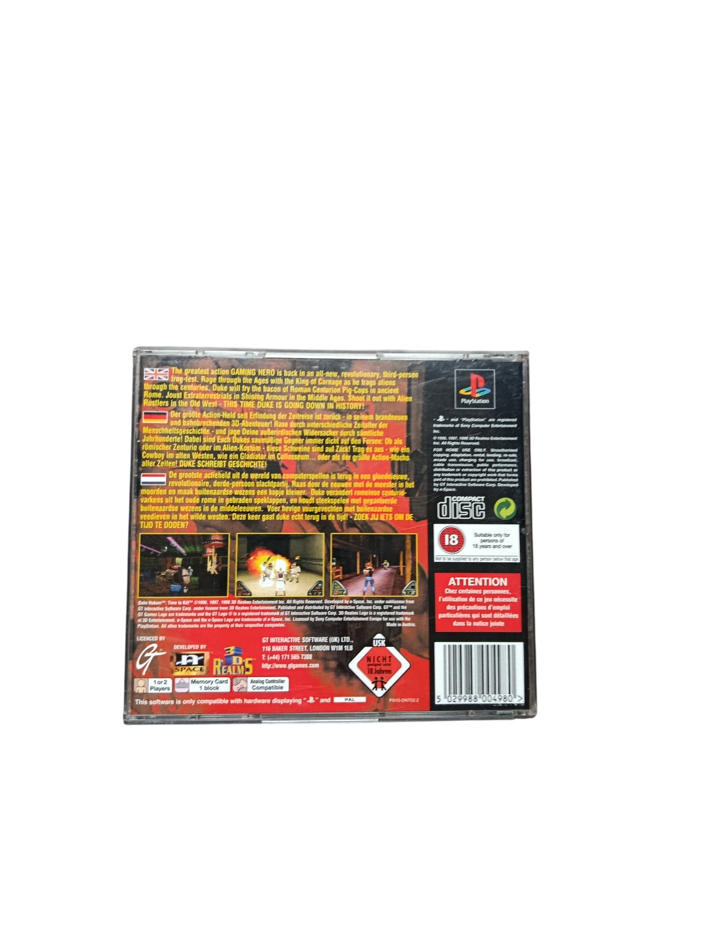 Duke Nukem Time To Kill PlayStation 1 (PS1)