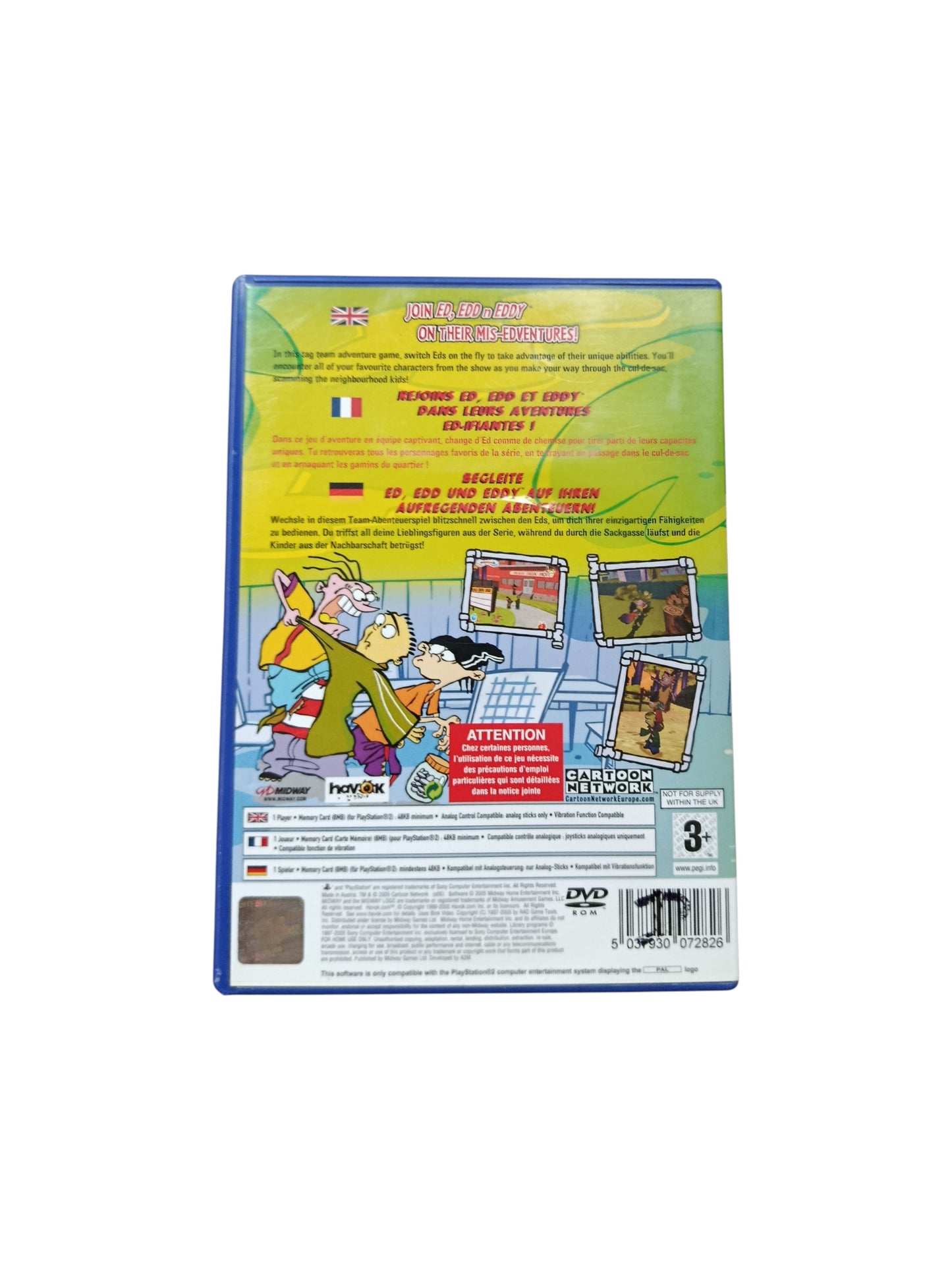 Ed Edd n Eddy The Mis-Edventures PS2 PAL FR Fonctionnel | Masaru