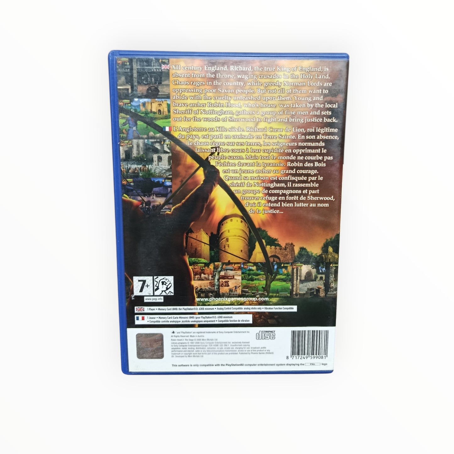 Robin Hood 2 : The Siege playstation 2 (PS2)