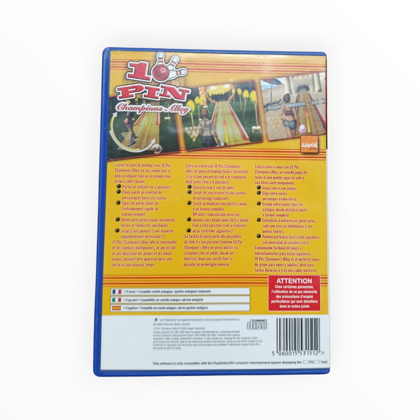 10 Pins playstation 2 (PS2)