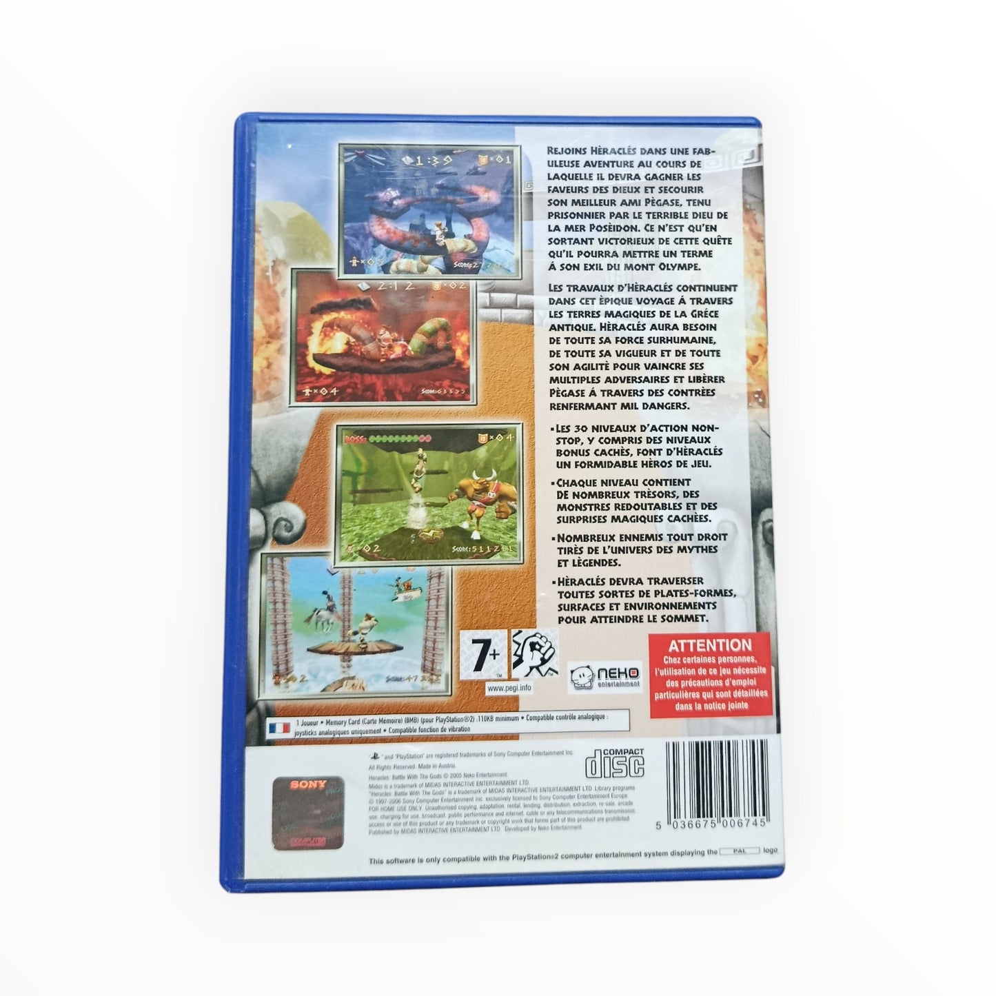 Heracles Battle With the Gods playstation 2 (PS2)
