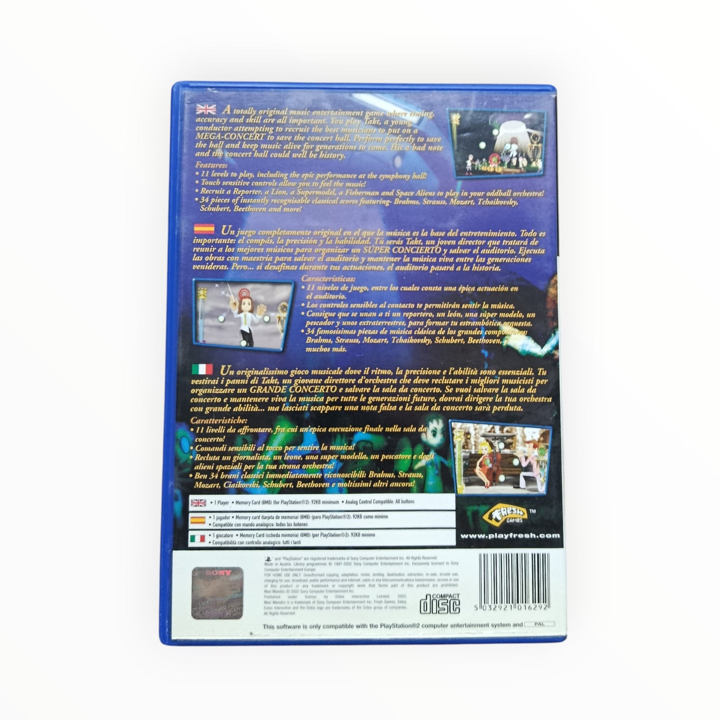 Mad Maestro playstation 2 (PS2) Verison UK