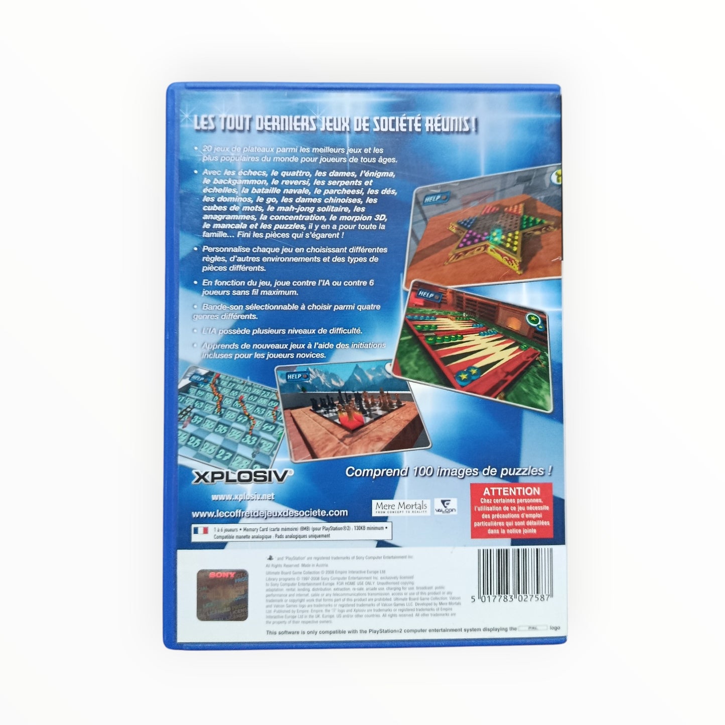 Le Coffret de Jeux de Société Familial playstation 2 (PS2)