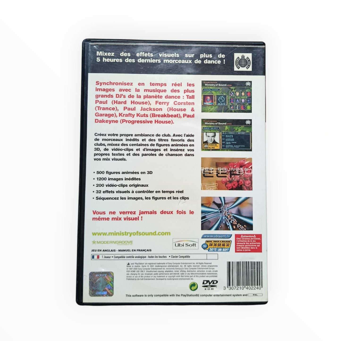 Moderngroove Ministry Of Sound Edition playstation 2 (PS2)