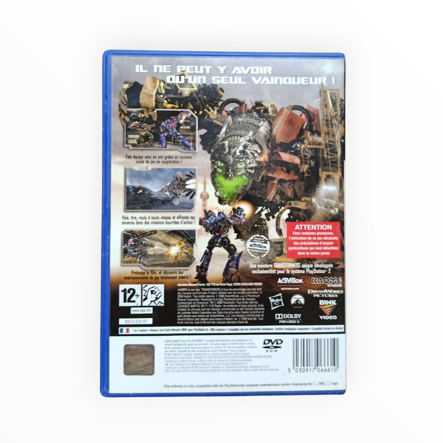 Transformers : La Revanche playstation 2 (PS2)