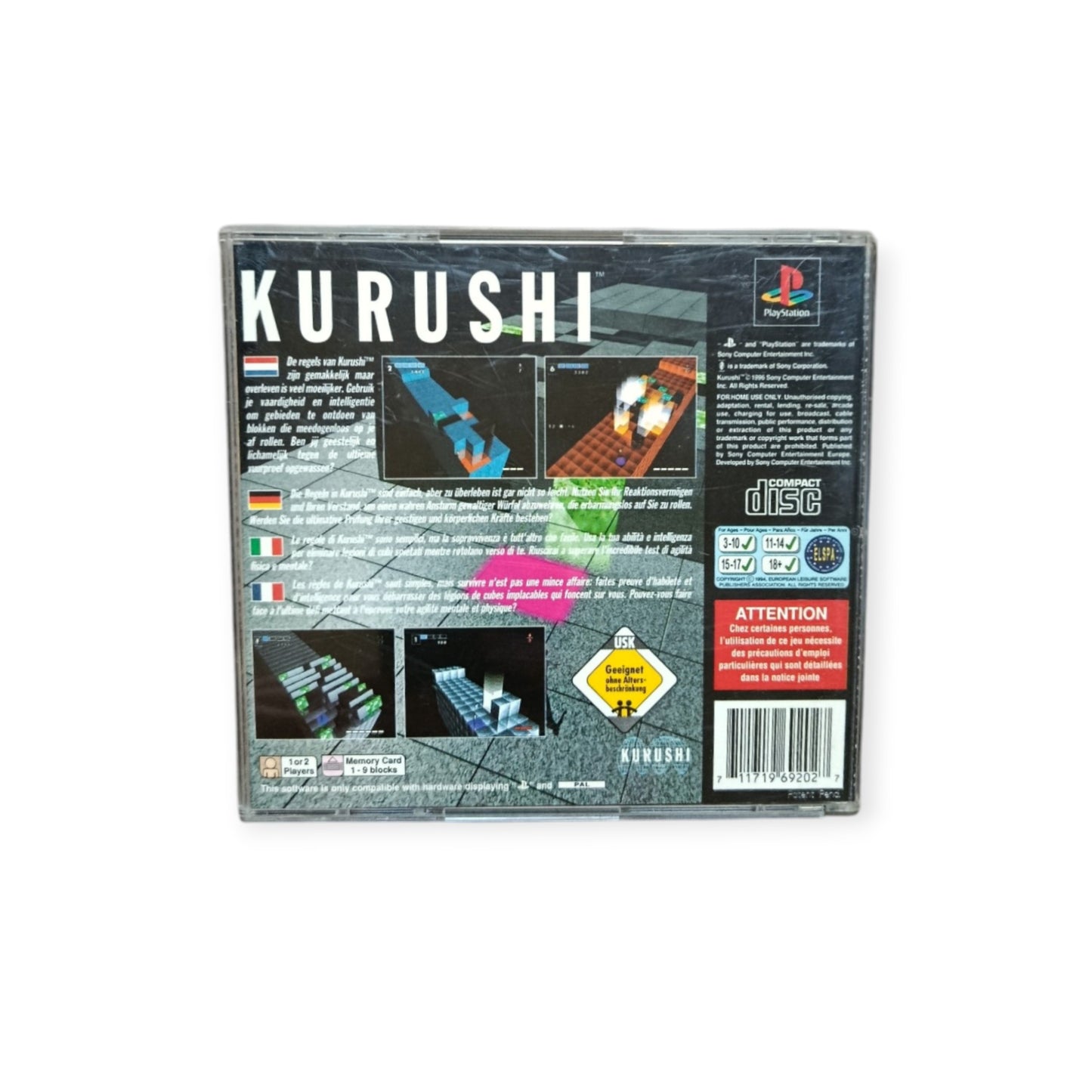 Kurushi – PlayStation 1 (PS1) | Complet