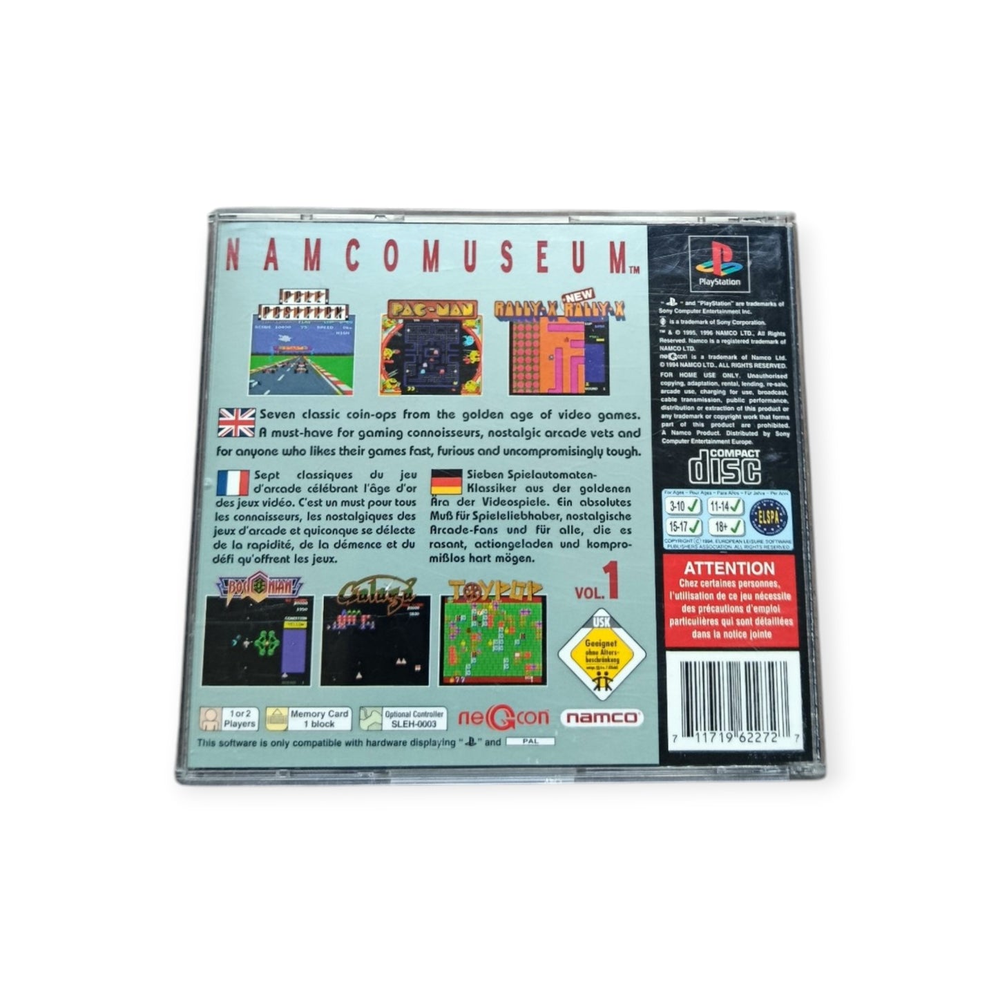 Namco Museum Vol. 1 – PlayStation 1 (PS1) | Complet