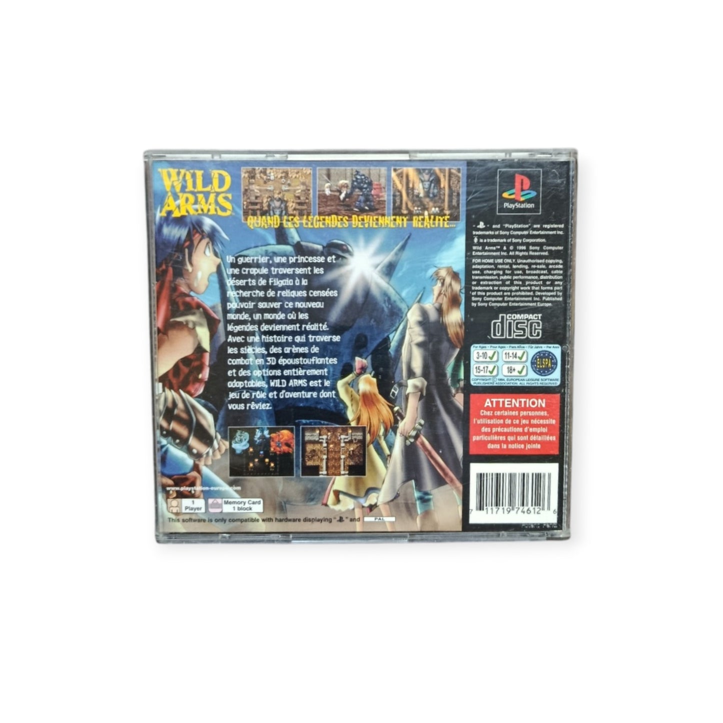 Wild Arms – PlayStation 1 (PS1) | Complet FRA