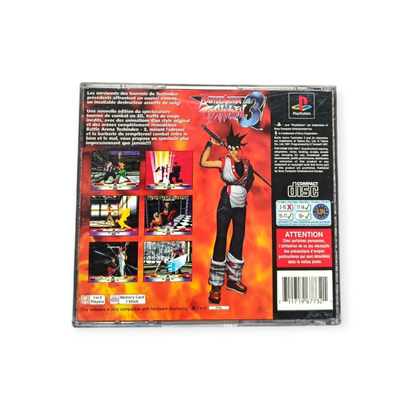 Battle Arena Toshinden 3 – PlayStation 1 (PS1) – Complet FRA