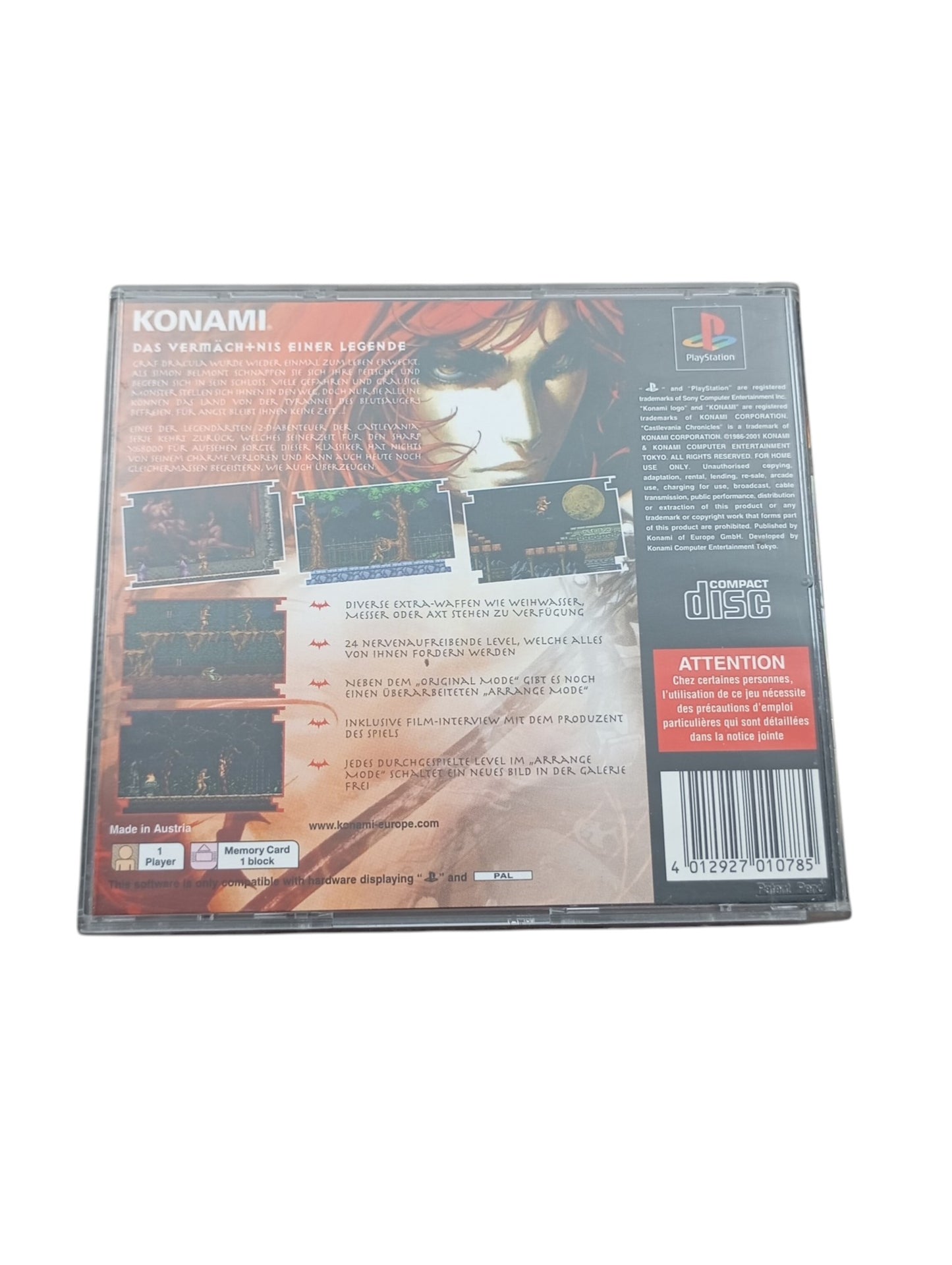 Castlevania Chronicles playstation 1 (PS1) Version HOL