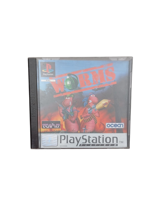 Worms PlayStation 1 (PS1) Version Platinum