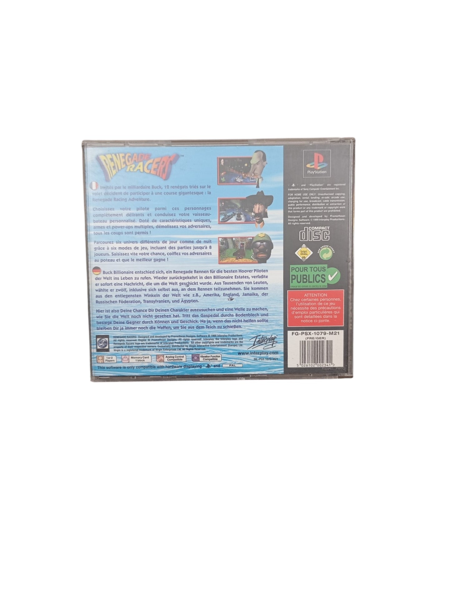 Renegade Racers PlayStation 1 (PS1)