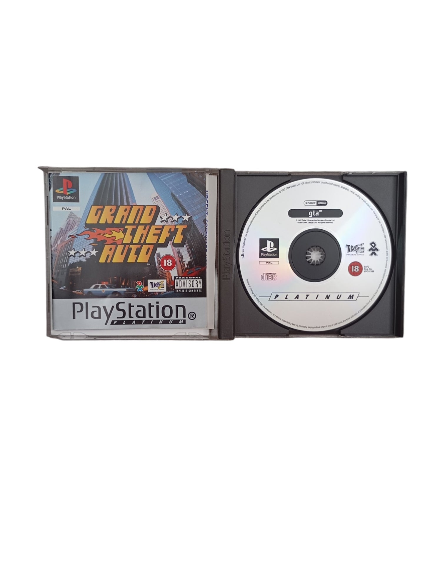 Grand Theft Auto PlayStation 1 (PS1) Version Platinum