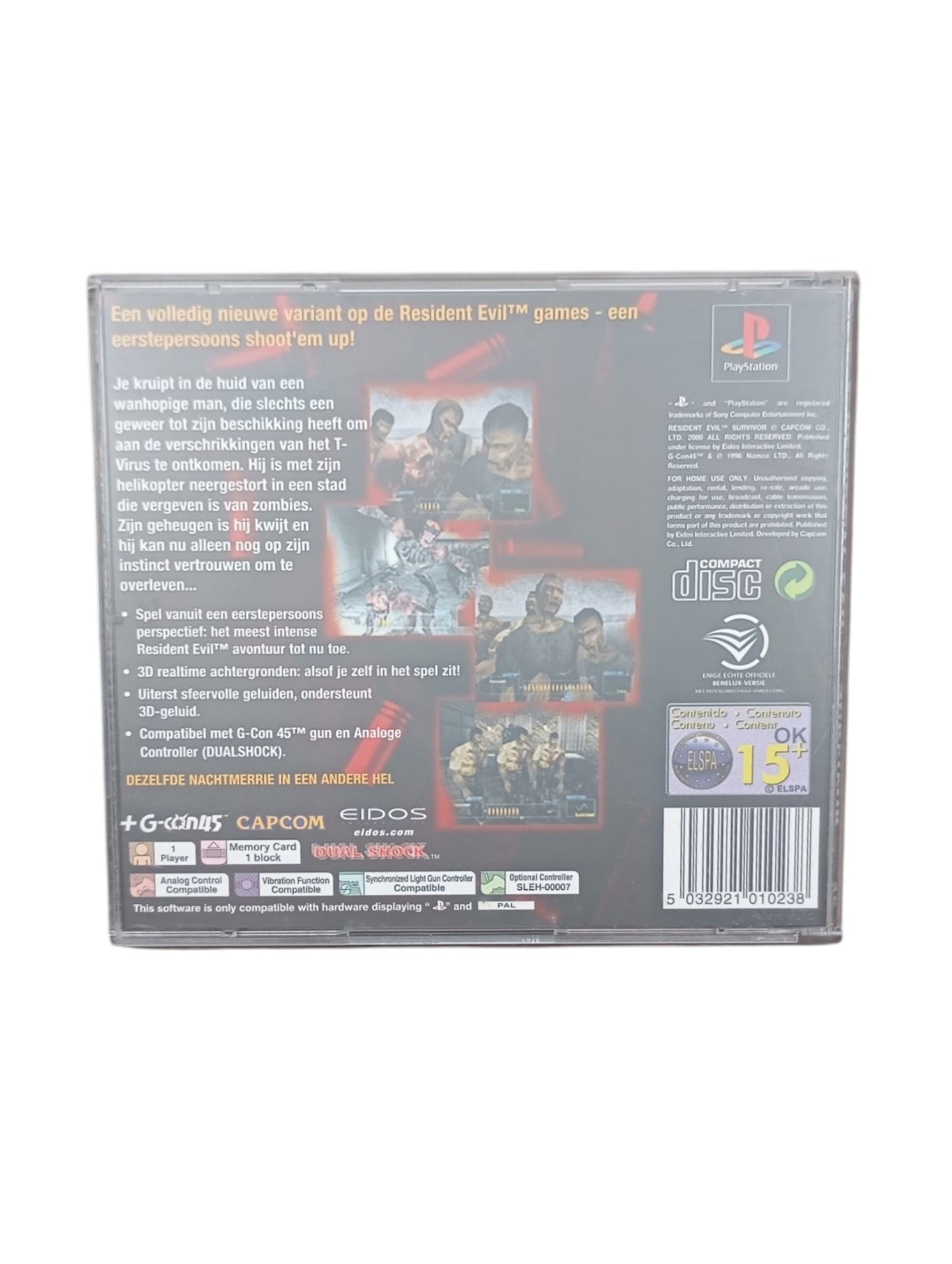 Resident Evil Survivor PlayStation 1 (PS1) Version HOL