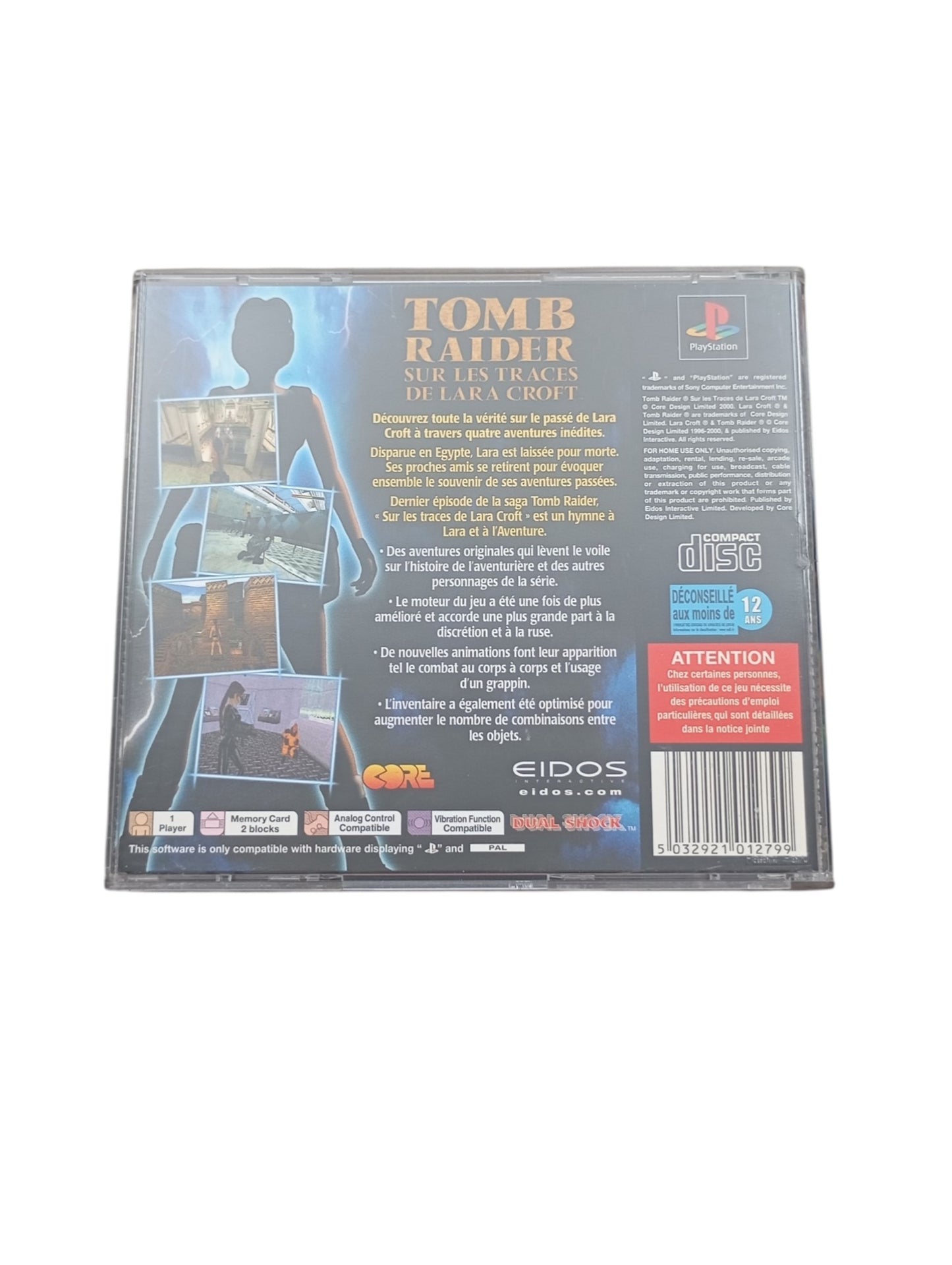 Tomb Raider : Sur les Traces de Lara Croft – PlayStation 1 (PS1) Version FRA
