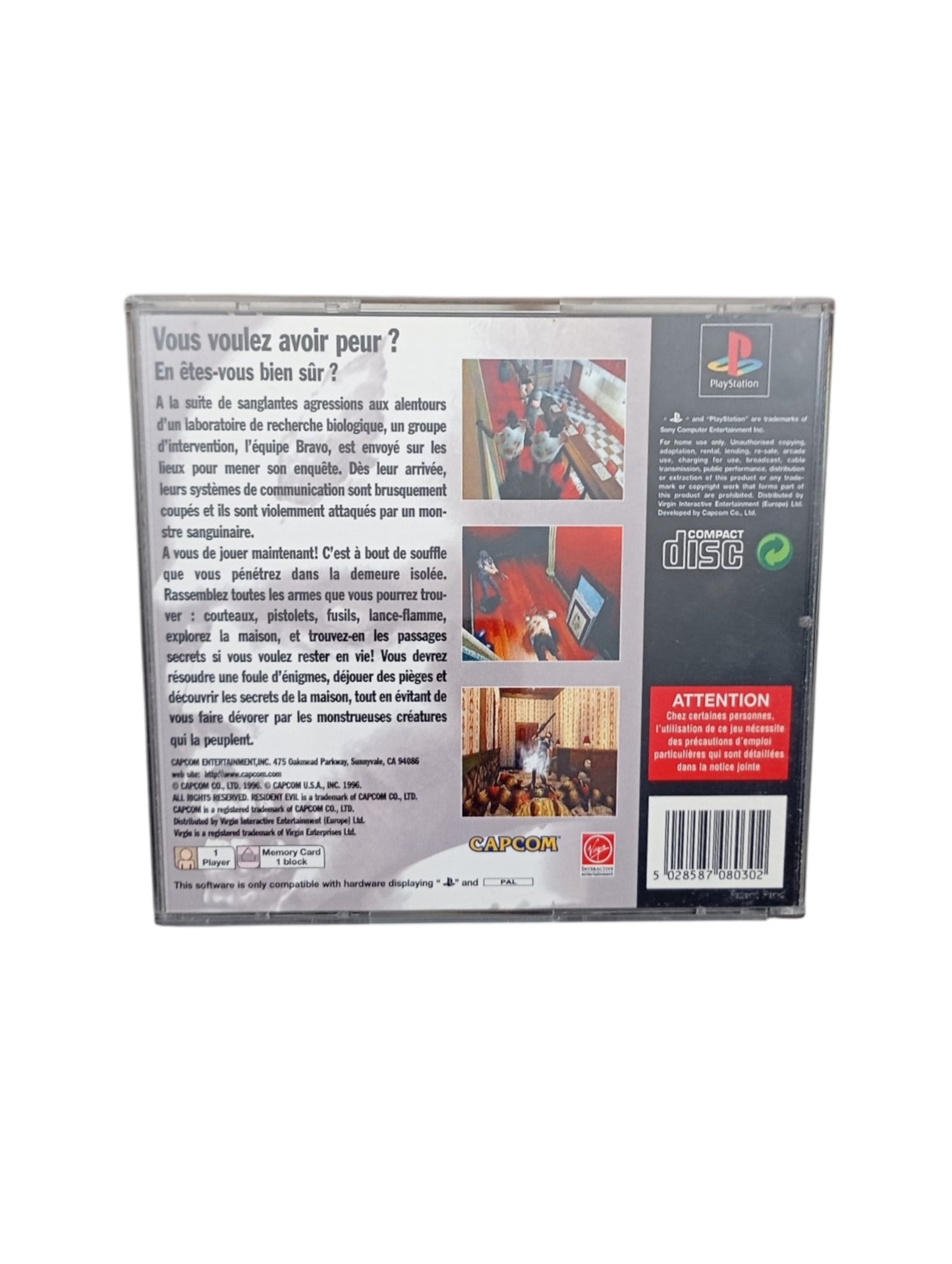 Resident evil Playstation 1 (PS1)