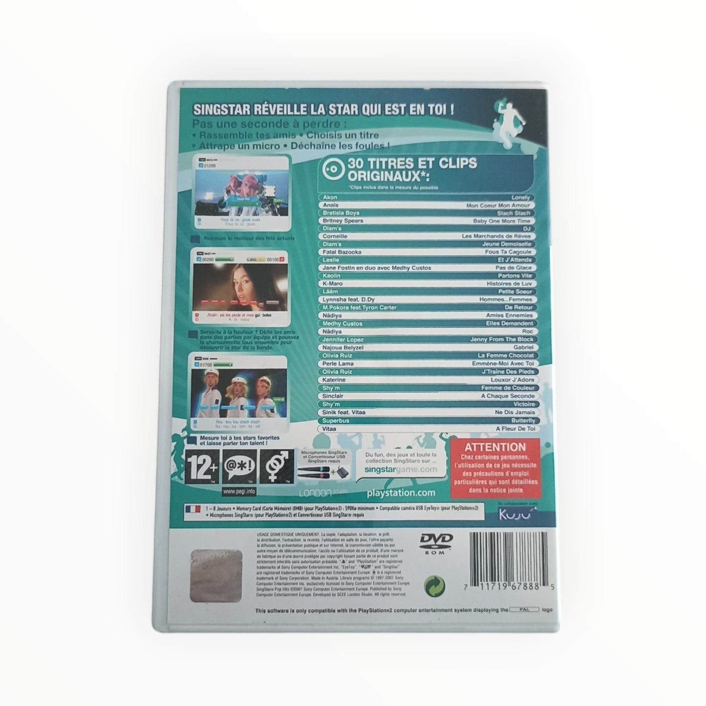SingStar Pop Hits playstation 2 (PS2)
