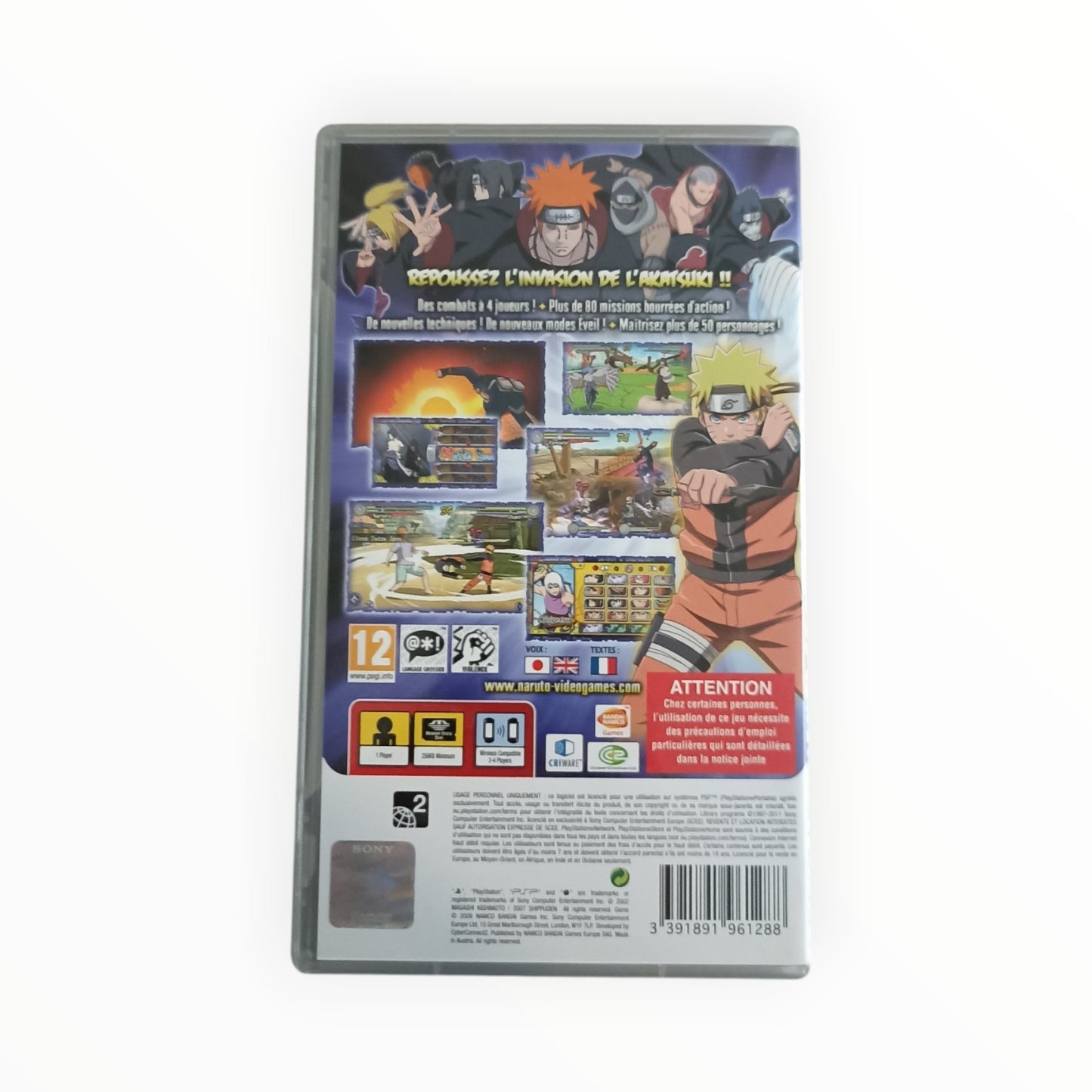 Naruto Ultimate Ninja Heroes 3 playstation portable (PSP) Version PSP
