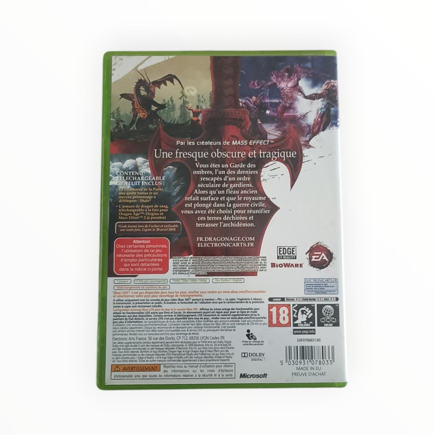 Dragon Age Origins Xbox 360
