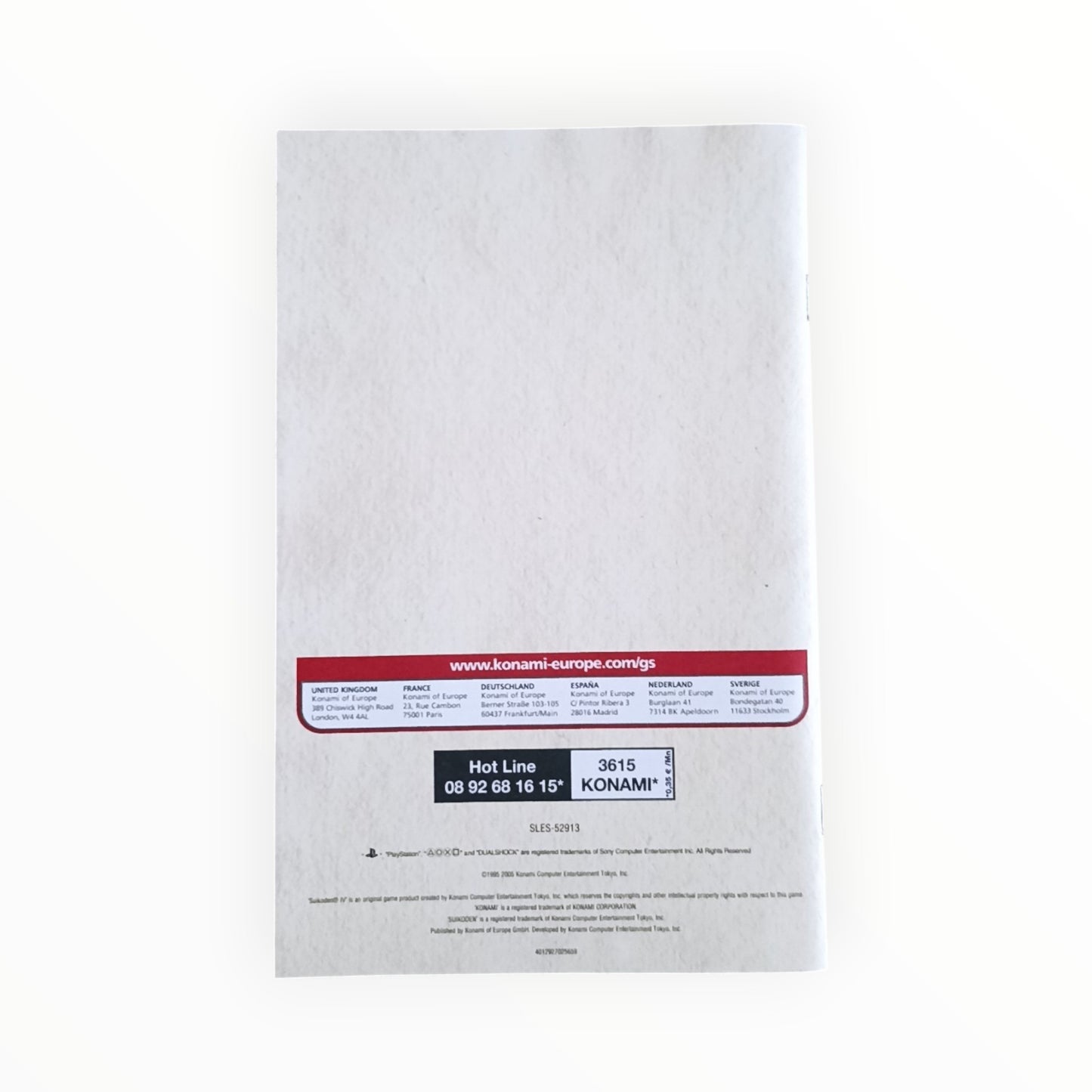 Notice Suikoden IV Playstation 2 (PS2