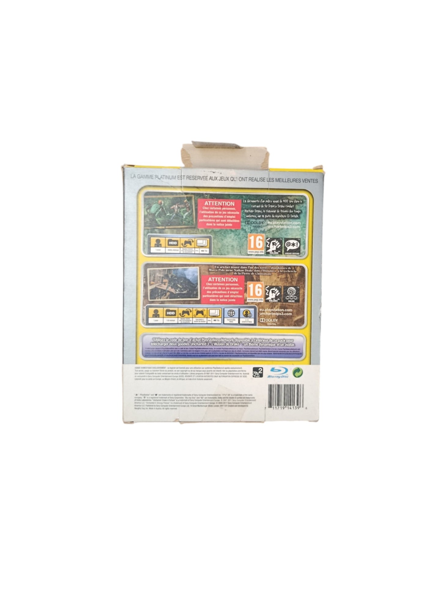 Pack Uncharted Platinum Playstation 3 (PS3) Version Platinum