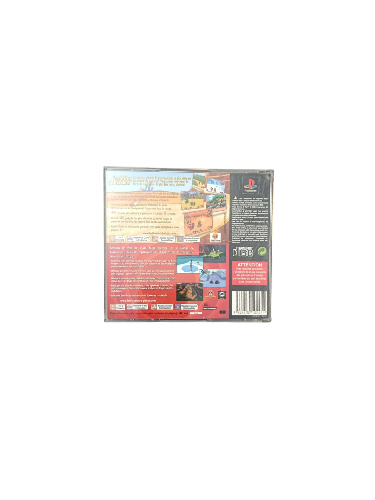 2 Jeux Bugs Bunny & Les Fous Du Volant PlayStation 1 (PS1)