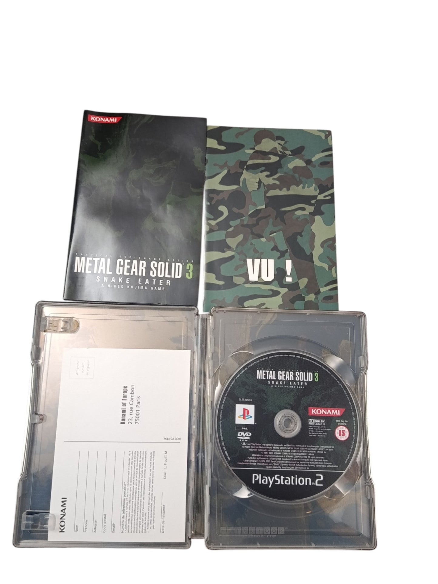 Metal Gear Solid 3 Steelbook Playstation 2 (PS2)