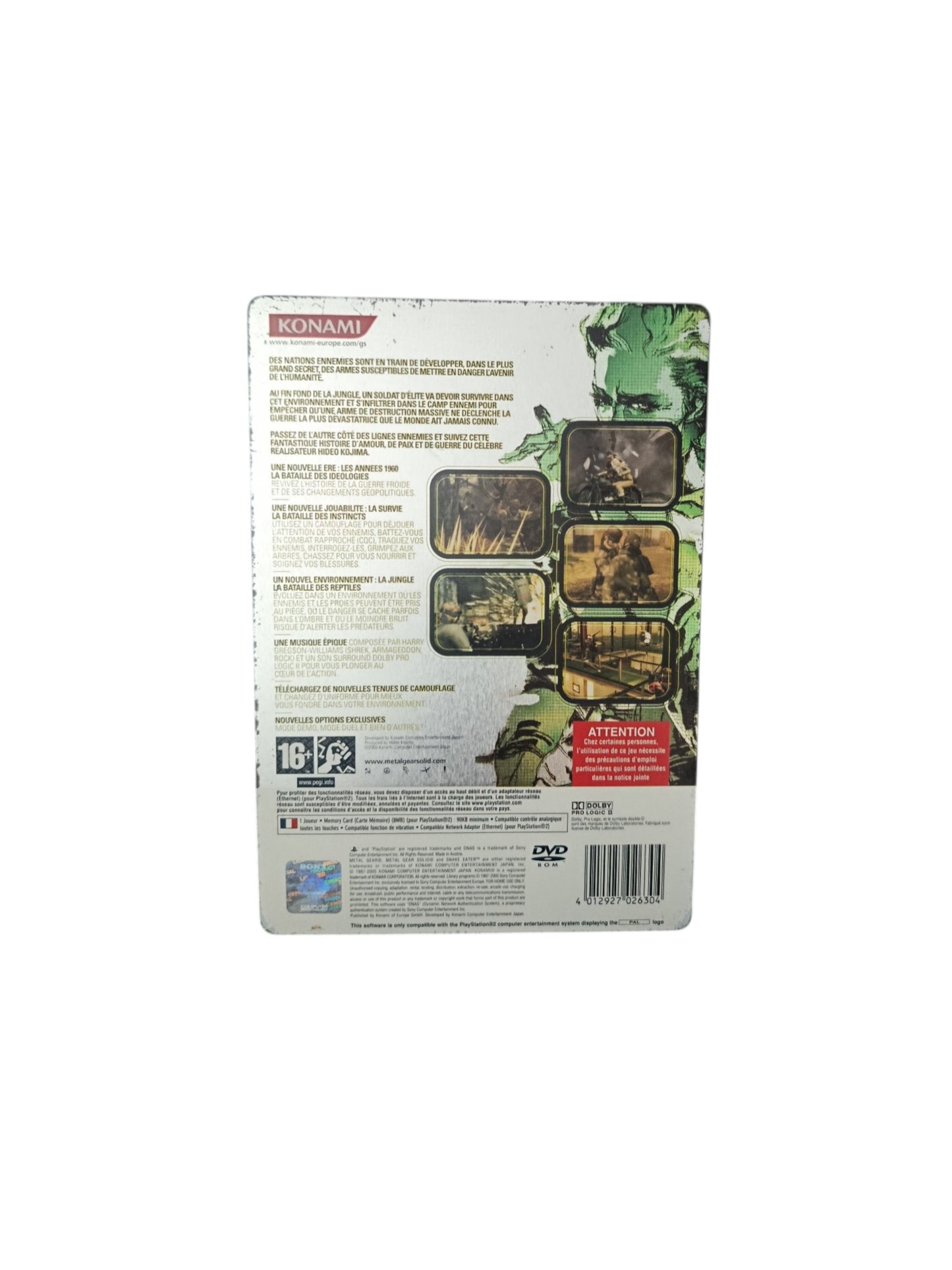 Metal Gear Solid 3 Steelbook Playstation 2 (PS2)