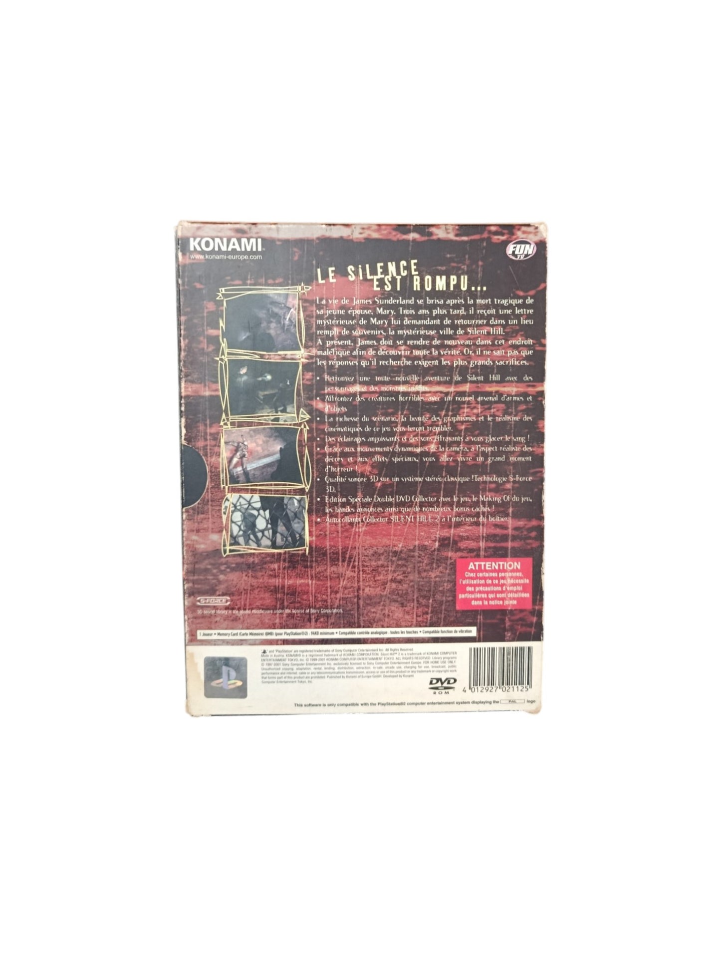 Silent Hill 2 Édition Spéciale Double DVD Collector – PlayStation 2 (complet) (Copie)