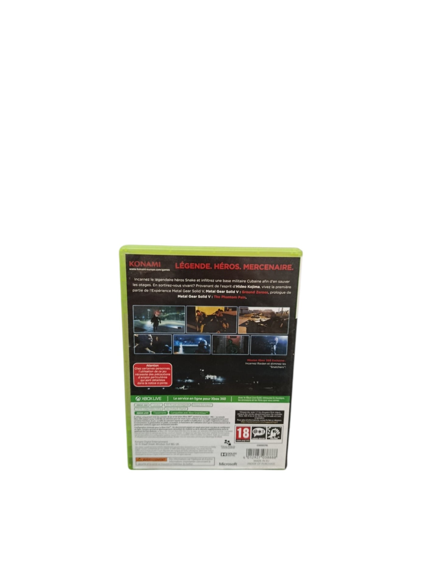 Metal Gear Solid V Ground Zeroes Xbox 360