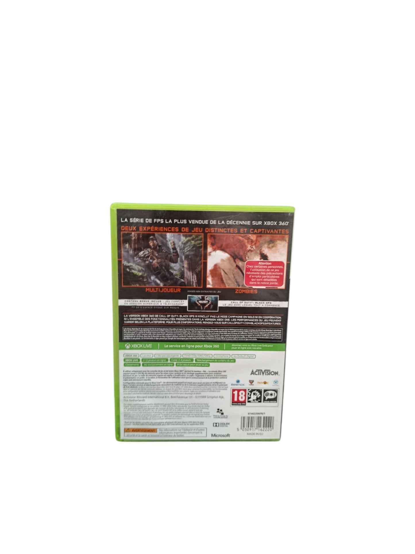 Call of Duty Black Ops III Xbox 360 Complet Version Française